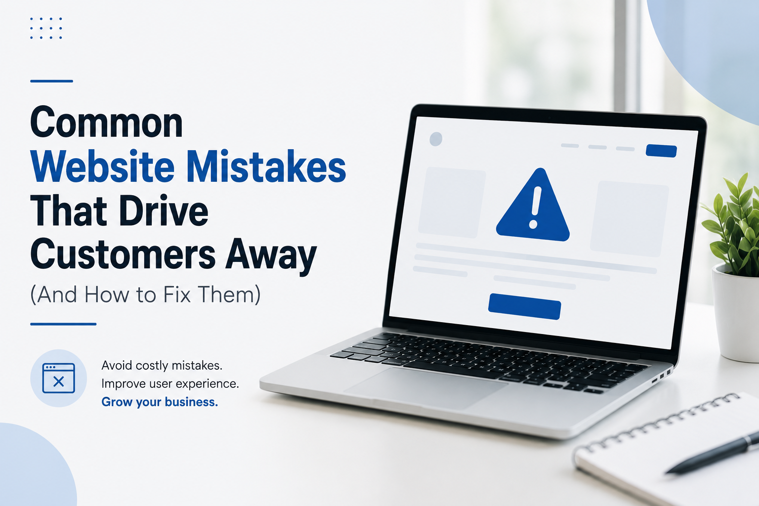 Common Website Mistakes That Drive Customers Away (And How to Fix Them)