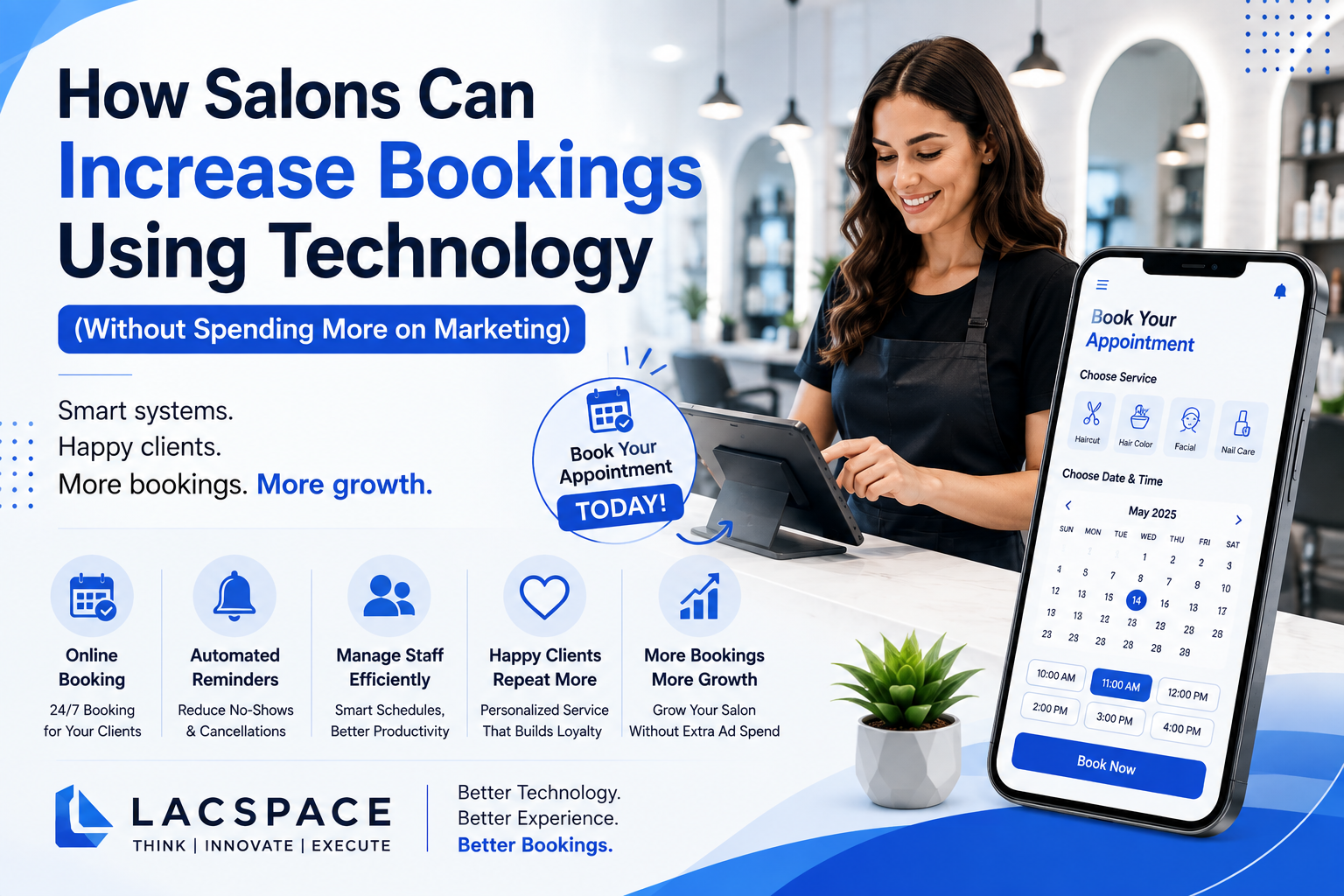 How Salons Can Increase Bookings Using Technology (Without Spending More on Marketing)