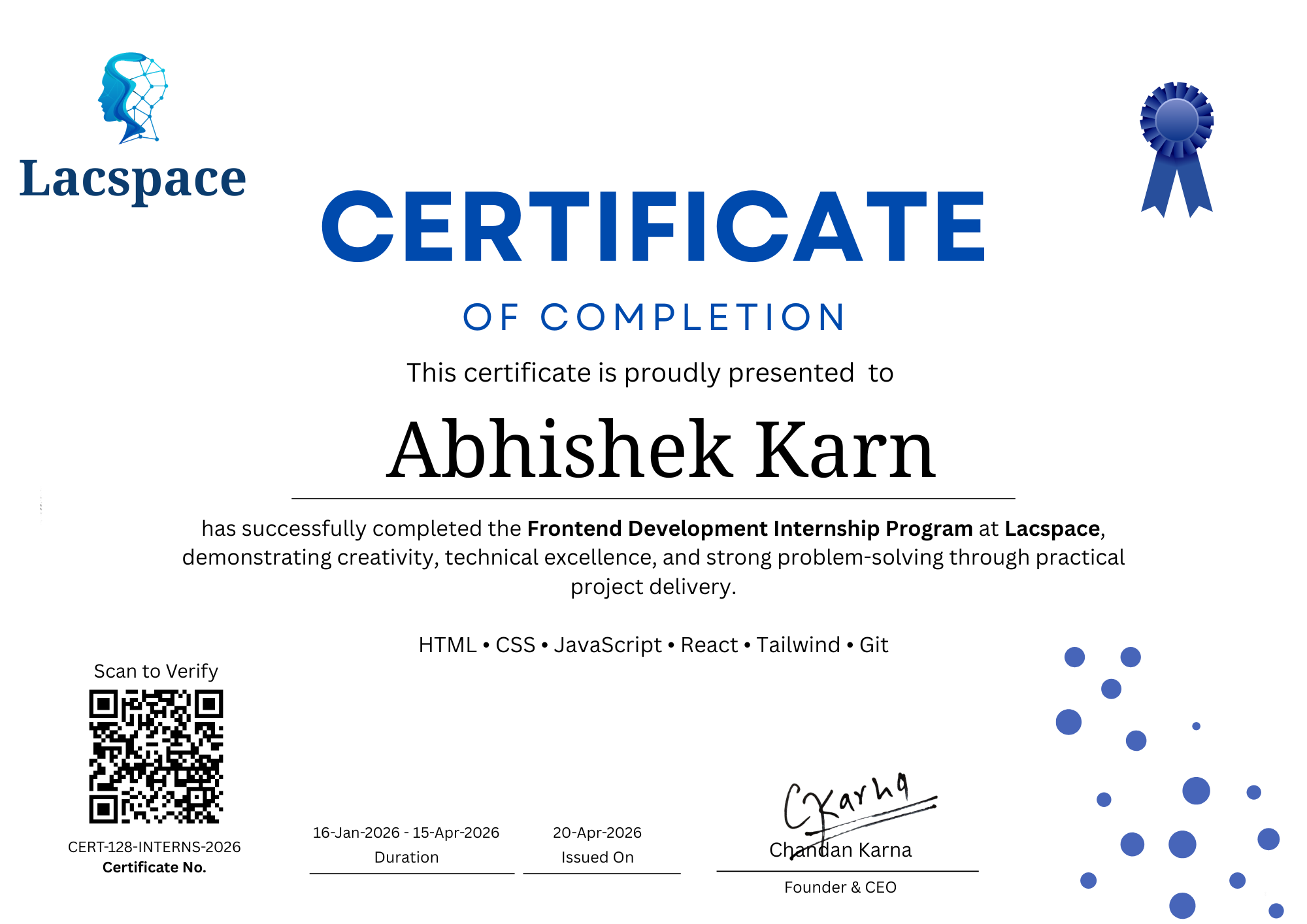 Image of Certificate of Completion