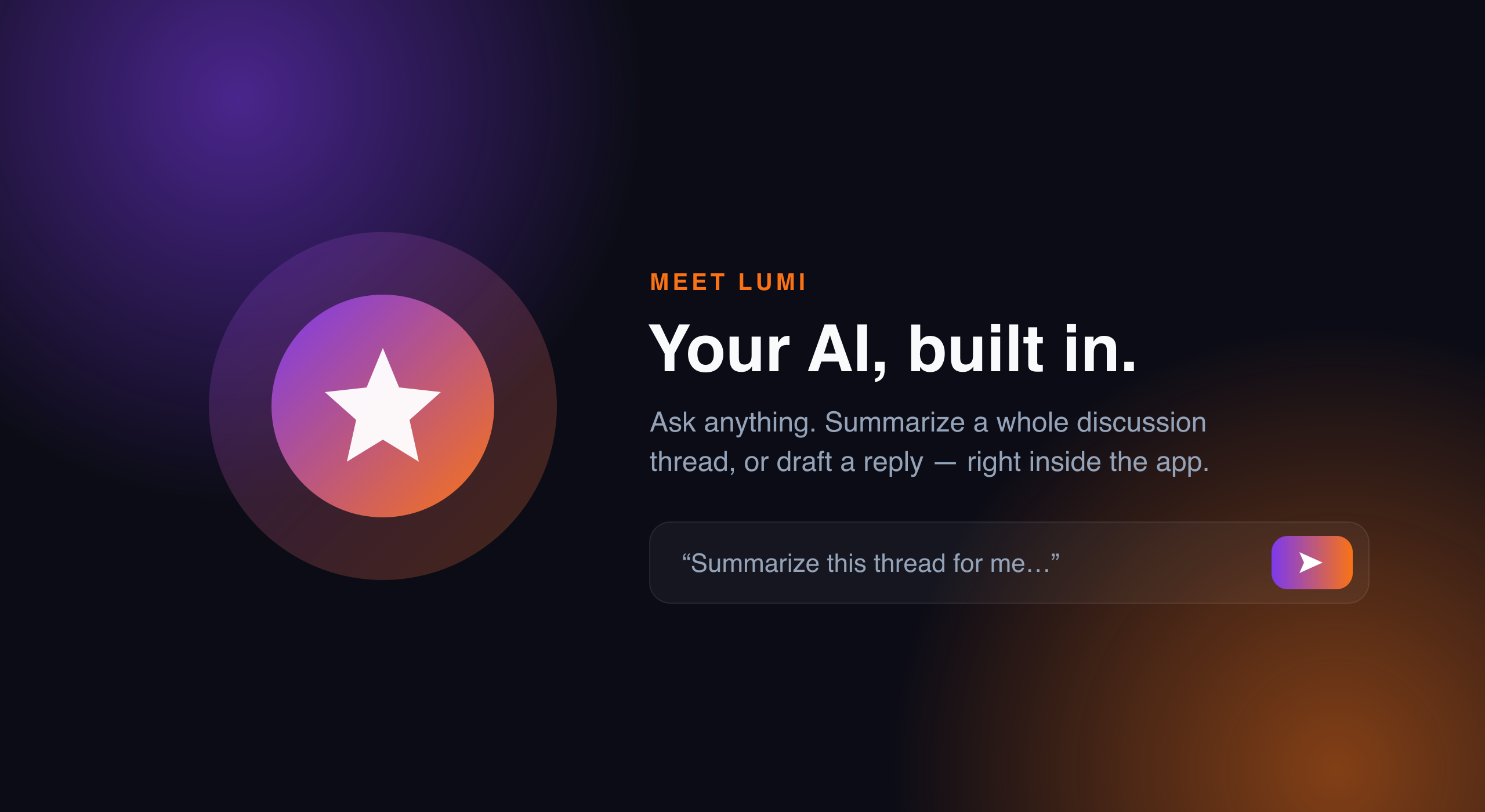 Lumi AI assistant inside Lacspace One